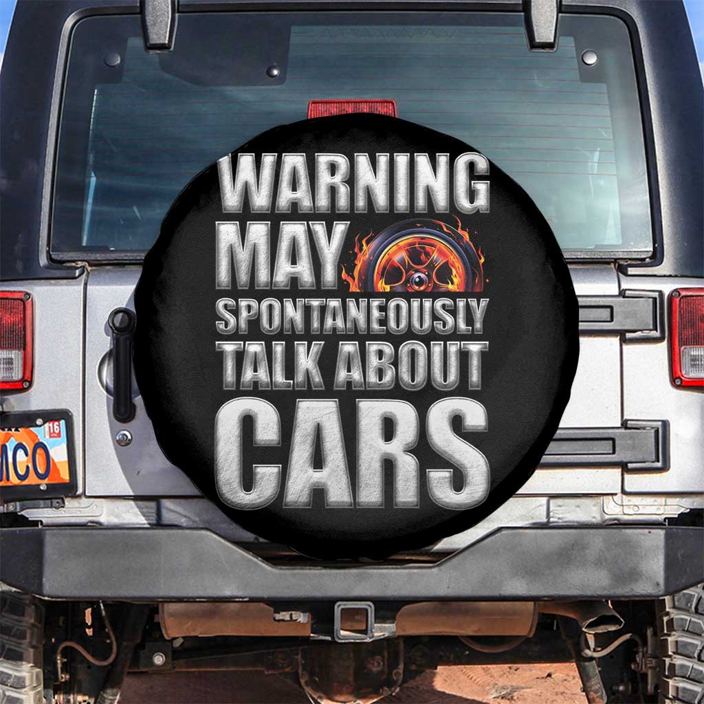 Car Lover Spare Tire Cover Warning May Spontaneously Talk About Cars