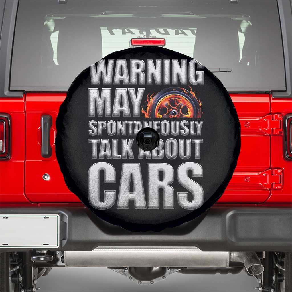 Car Lover Spare Tire Cover Warning May Spontaneously Talk About Cars