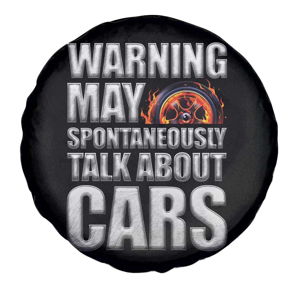 Car Lover Spare Tire Cover Warning May Spontaneously Talk About Cars