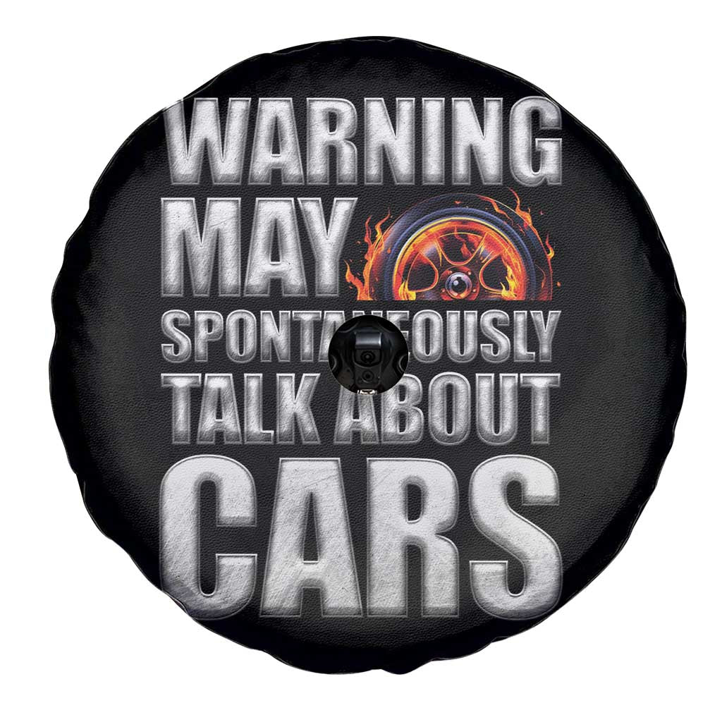 Car Lover Spare Tire Cover Warning May Spontaneously Talk About Cars