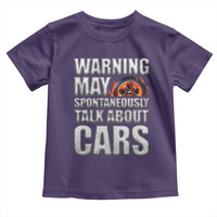 Car Lover Toddler T Shirt Warning May Spontaneously Talk About Cars