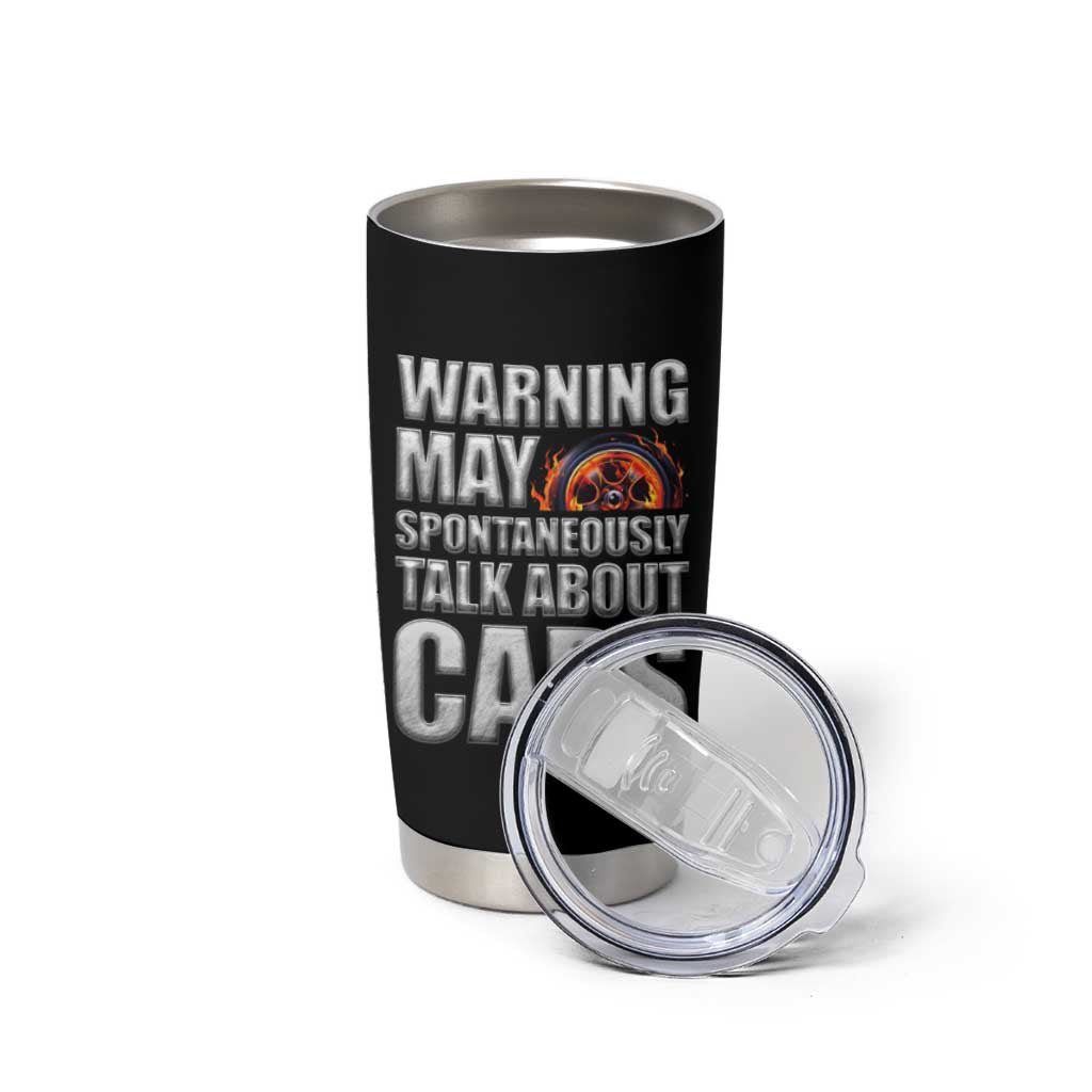 Car Lover Tumbler Cup Warning May Spontaneously Talk About Cars