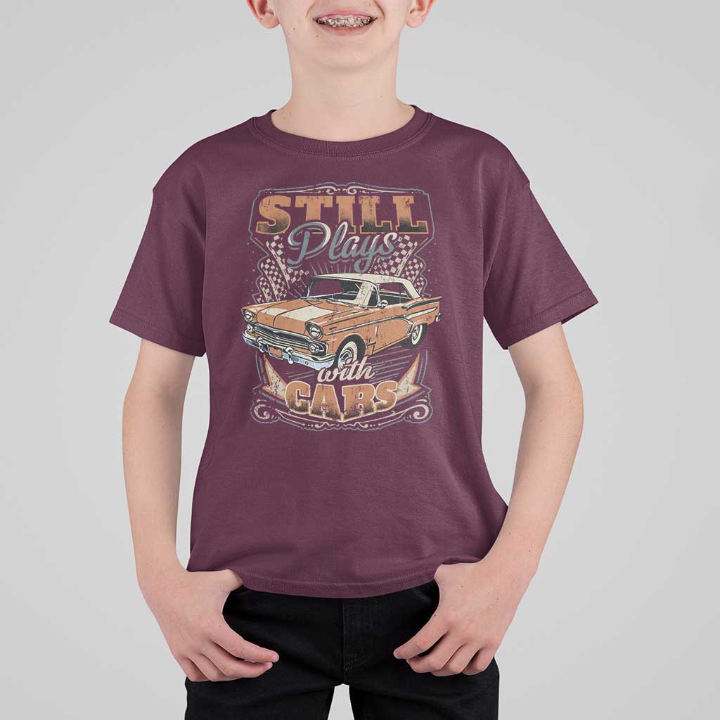 Funny Car Lover T Shirt For Kid Still Plays With Cars