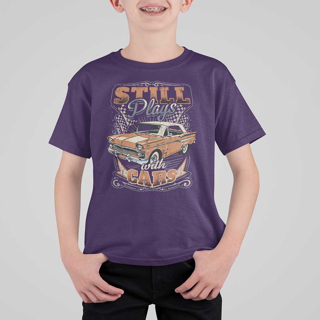 Funny Car Lover T Shirt For Kid Still Plays With Cars