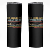 Car Lover Skinny Tumbler 5 Things I Want In Life Cars More Cars