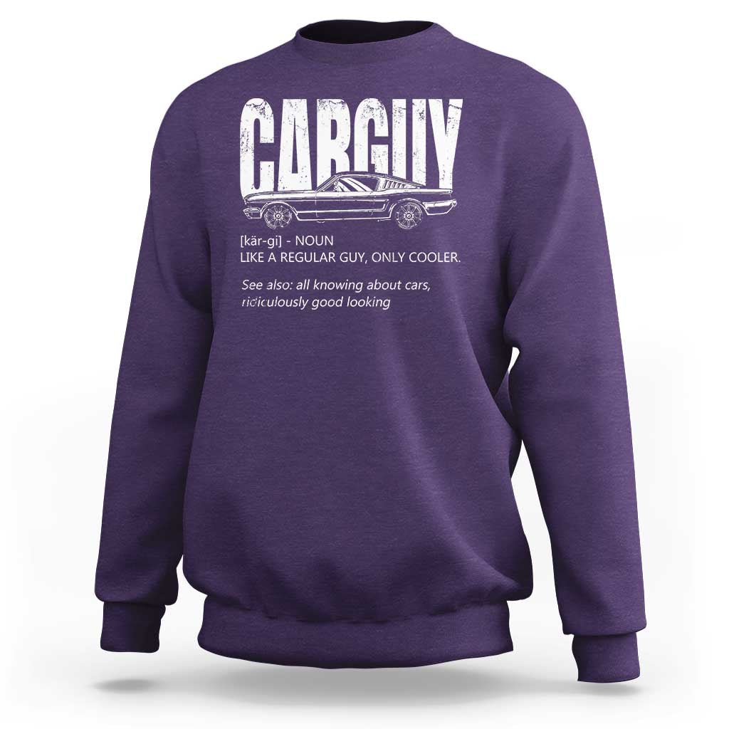 Car Lover Sweatshirt Car Guy Like A Regular Guy, Only Cooler