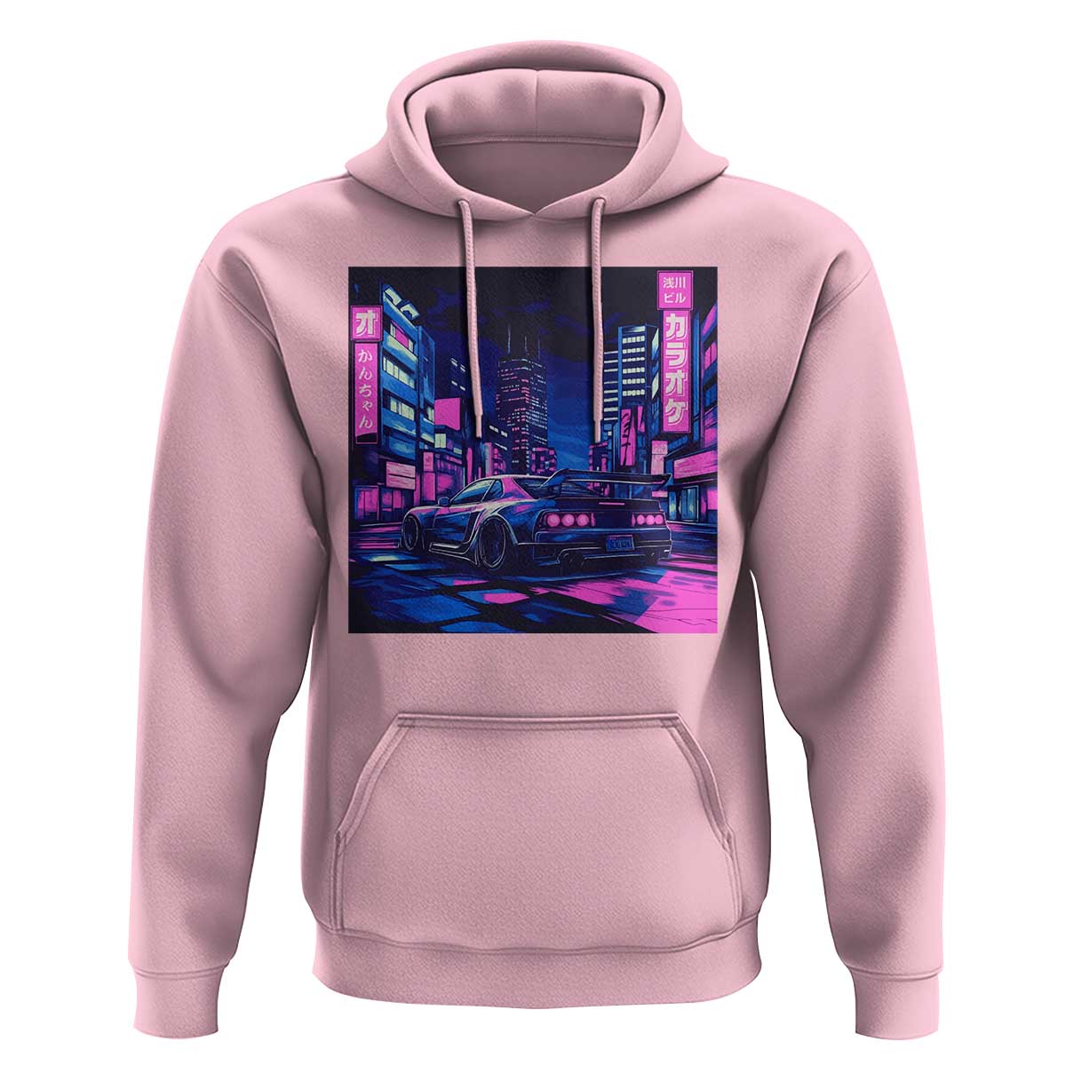 Tokyo Night Drive Hoodie Retro Futuristic JDM Street Racing Aesthetic