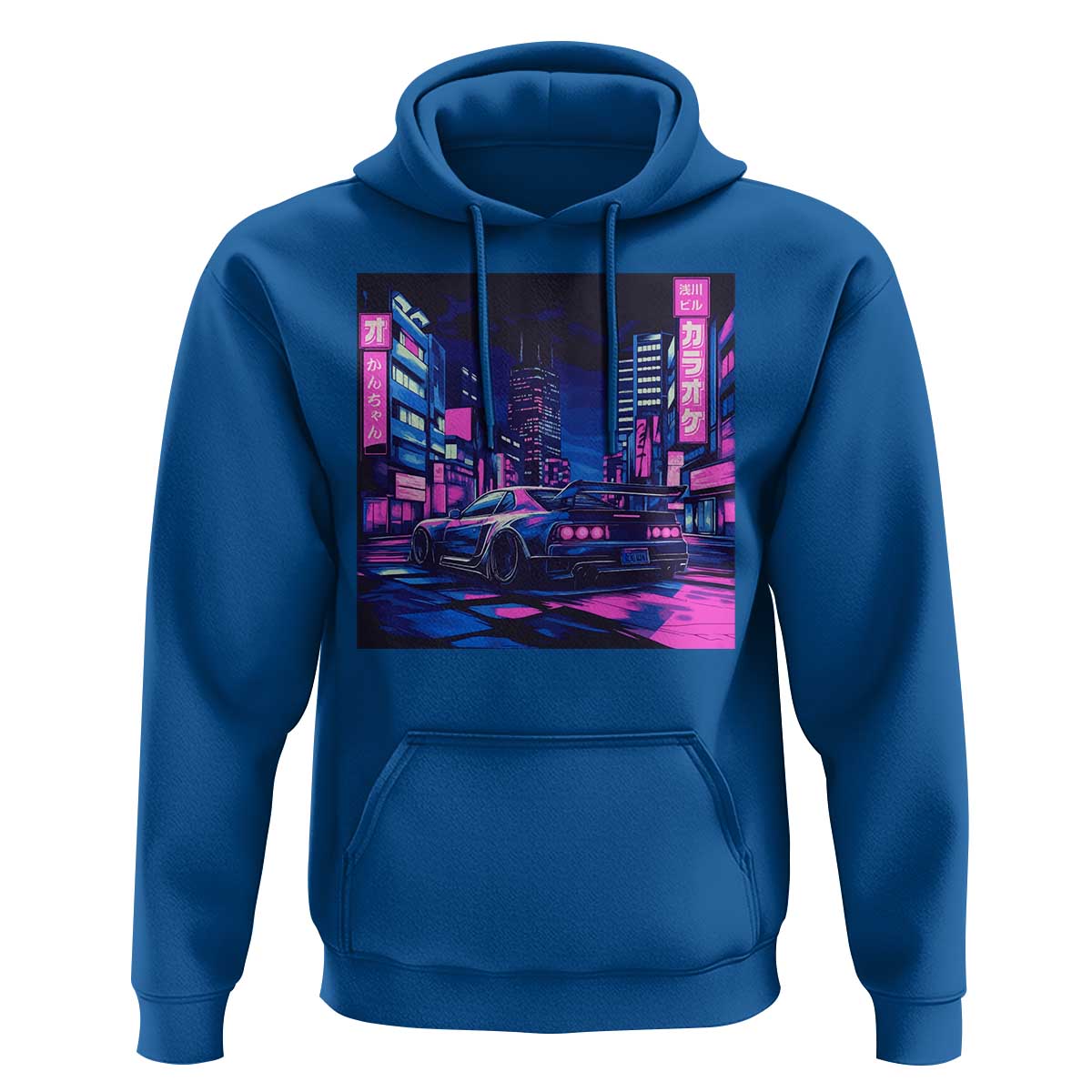 Tokyo Night Drive Hoodie Retro Futuristic JDM Street Racing Aesthetic