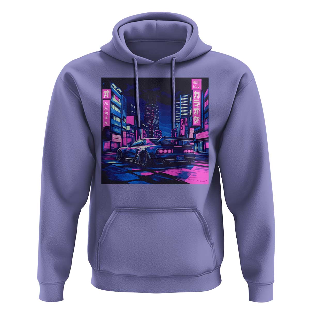 Tokyo Night Drive Hoodie Retro Futuristic JDM Street Racing Aesthetic