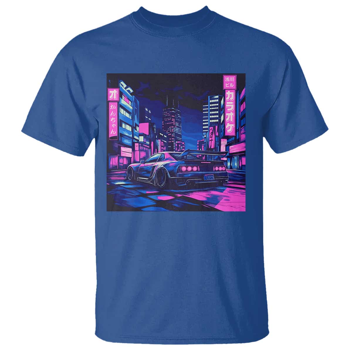 Tokyo Night Drive T Shirt Retro Futuristic JDM Street Racing Aesthetic