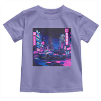 Tokyo Night Drive Toddler T Shirt Retro Futuristic JDM Street Racing Aesthetic