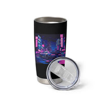 Tokyo Night Drive Tumbler Cup Retro Futuristic JDM Street Racing Aesthetic
