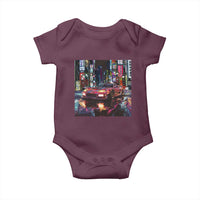 Tokyo Night Racer Baby Onesie JDM Street Racing Neon Aesthetic