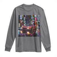 Tokyo Night Racer Long Sleeve Shirt JDM Street Racing Neon Aesthetic