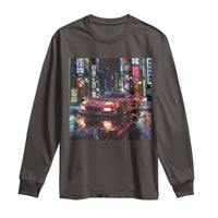 Tokyo Night Racer Long Sleeve Shirt JDM Street Racing Neon Aesthetic