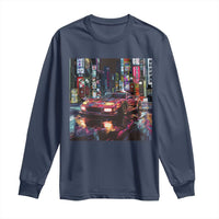 Tokyo Night Racer Long Sleeve Shirt JDM Street Racing Neon Aesthetic
