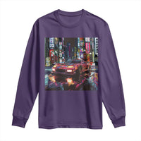 Tokyo Night Racer Long Sleeve Shirt JDM Street Racing Neon Aesthetic