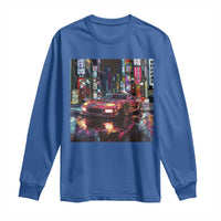Tokyo Night Racer Long Sleeve Shirt JDM Street Racing Neon Aesthetic