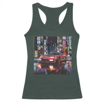 Tokyo Night Racer Racerback Tank Top JDM Street Racing Neon Aesthetic