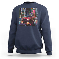 Tokyo Night Racer Sweatshirt JDM Street Racing Neon Aesthetic