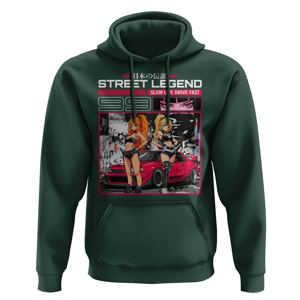 Street Legend JDM Anime Hoodie