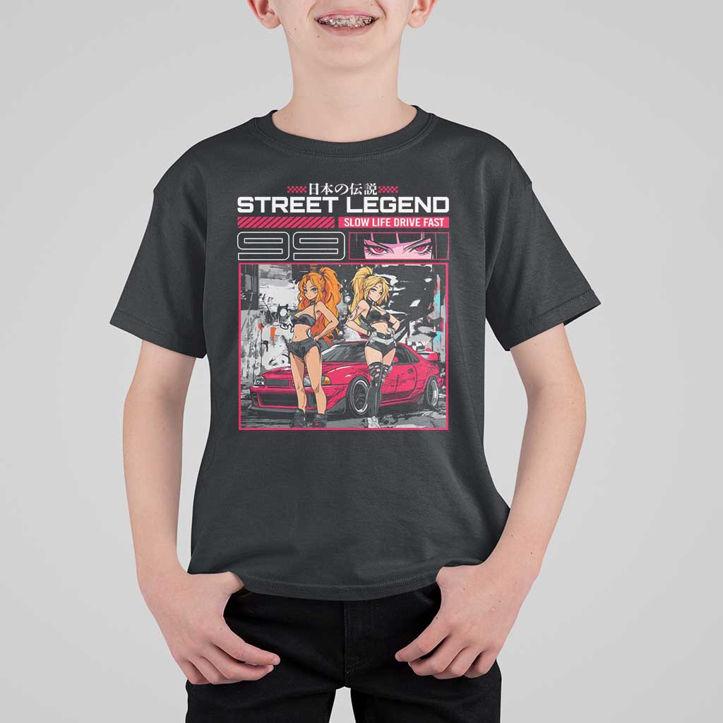 Street Legend JDM Anime T Shirt For Kid