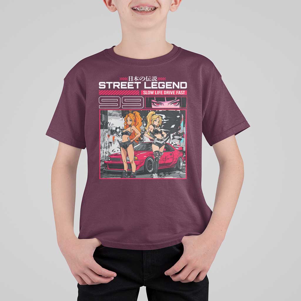 Street Legend JDM Anime T Shirt For Kid