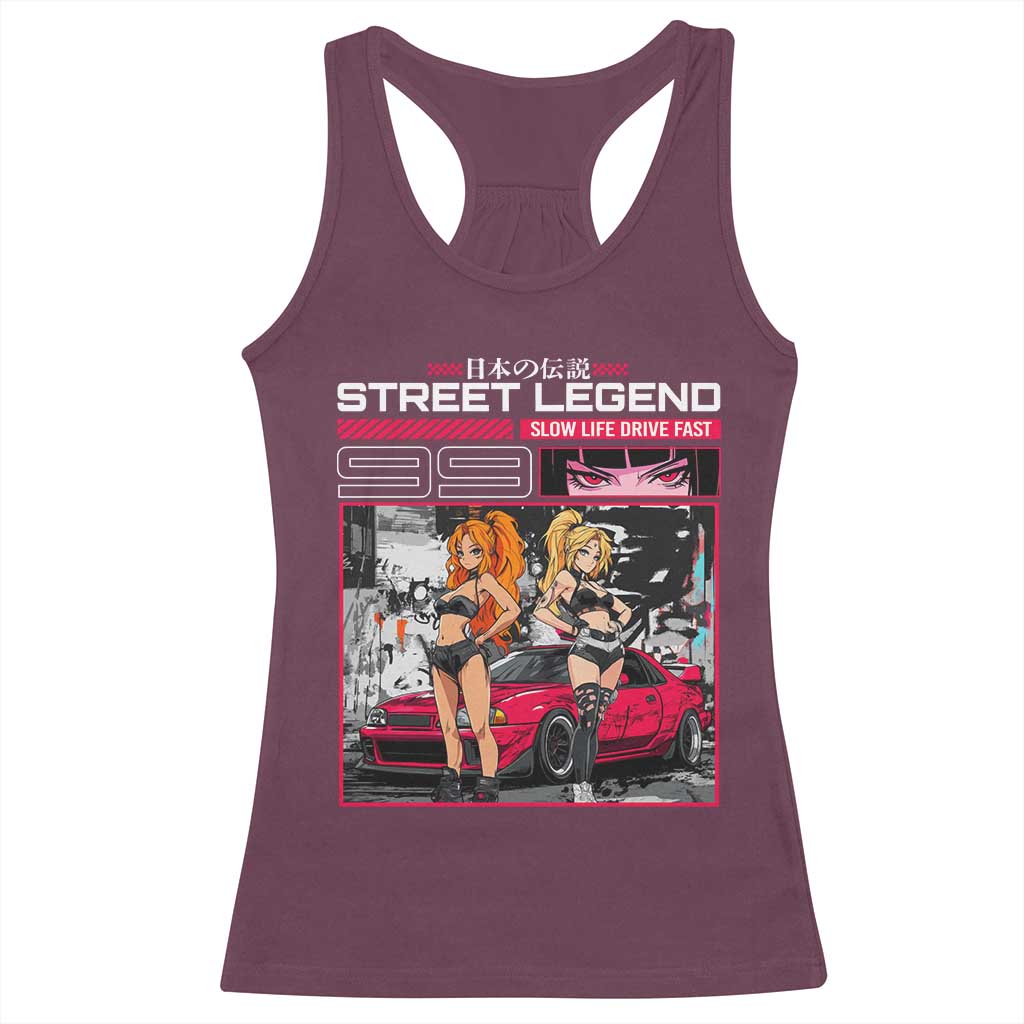 Street Legend JDM Anime Racerback Tank Top