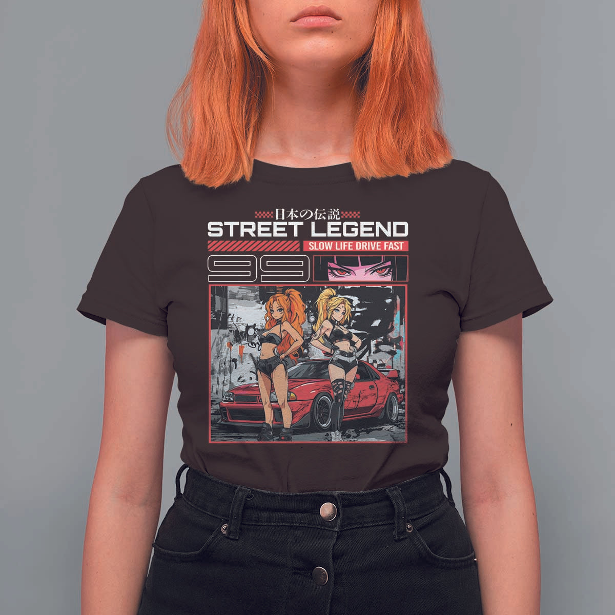 Street Legend JDM Anime T Shirt For Women