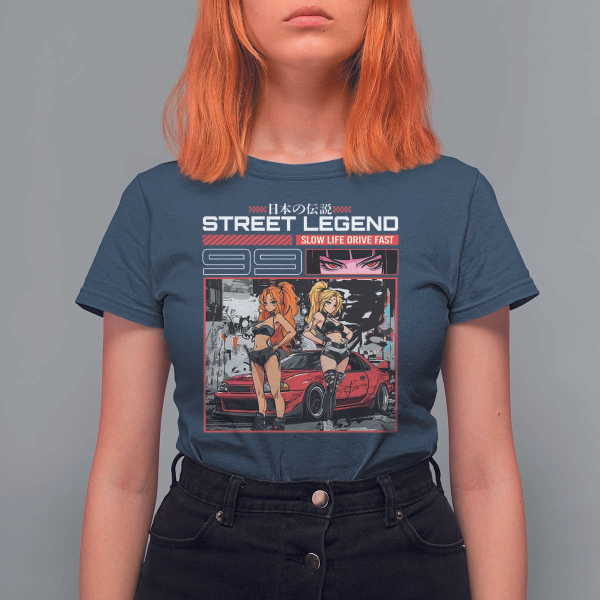 Street Legend JDM Anime T Shirt For Women