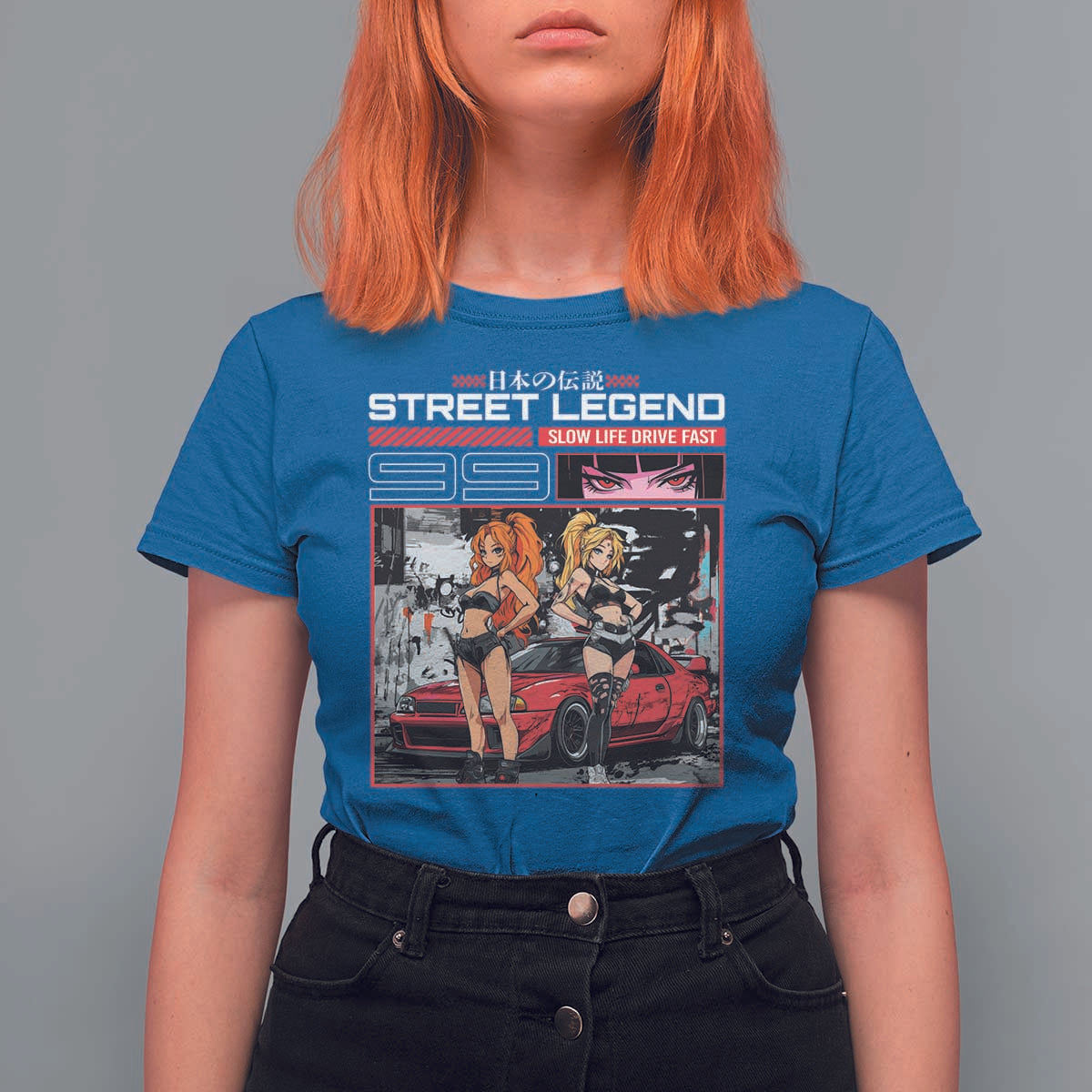 Street Legend JDM Anime T Shirt For Women