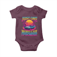 Funny Car Lover Baby Onesie Just One More Car I Promise