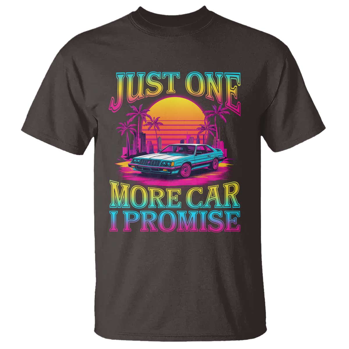 Funny Car Lover T Shirt Just One More Car I Promise