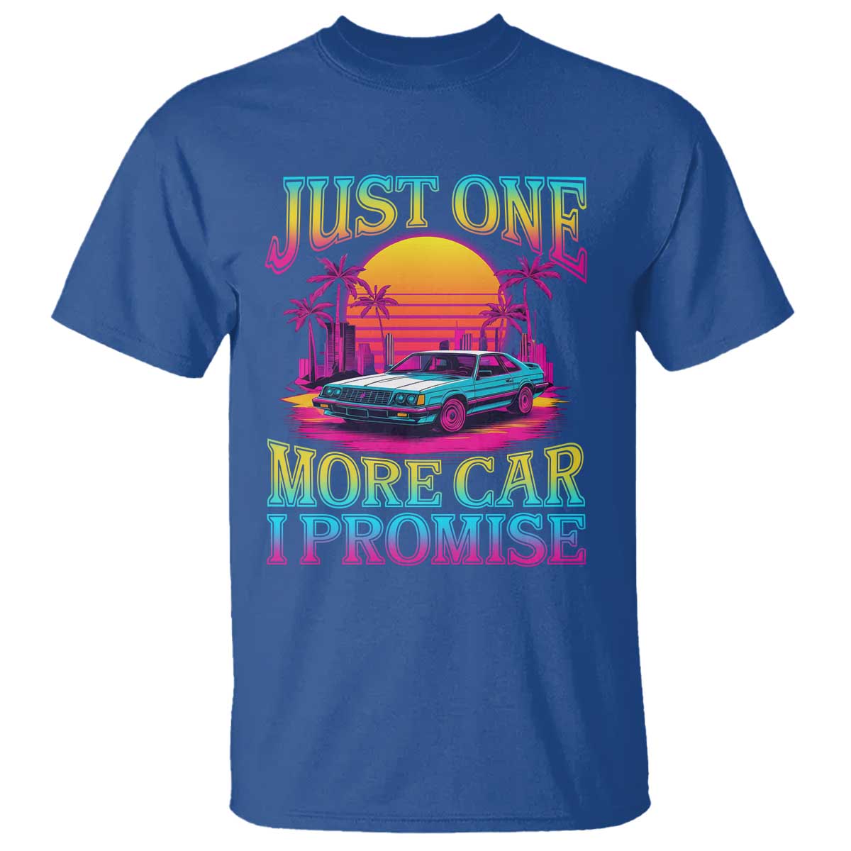 Funny Car Lover T Shirt Just One More Car I Promise