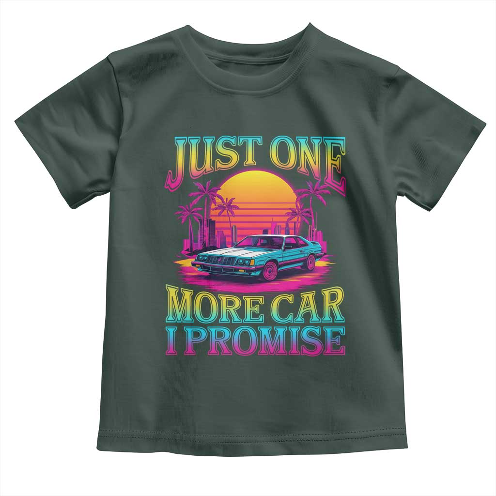 Funny Car Lover Toddler T Shirt Just One More Car I Promise