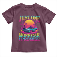 Funny Car Lover Toddler T Shirt Just One More Car I Promise