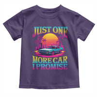 Funny Car Lover Toddler T Shirt Just One More Car I Promise