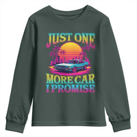 Funny Car Lover Youth Sweatshirt Just One More Car I Promise