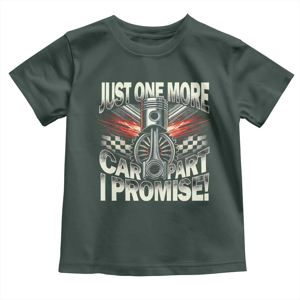 Funny Car Lover Toddler T Shirt Just One More Car Part I Promise