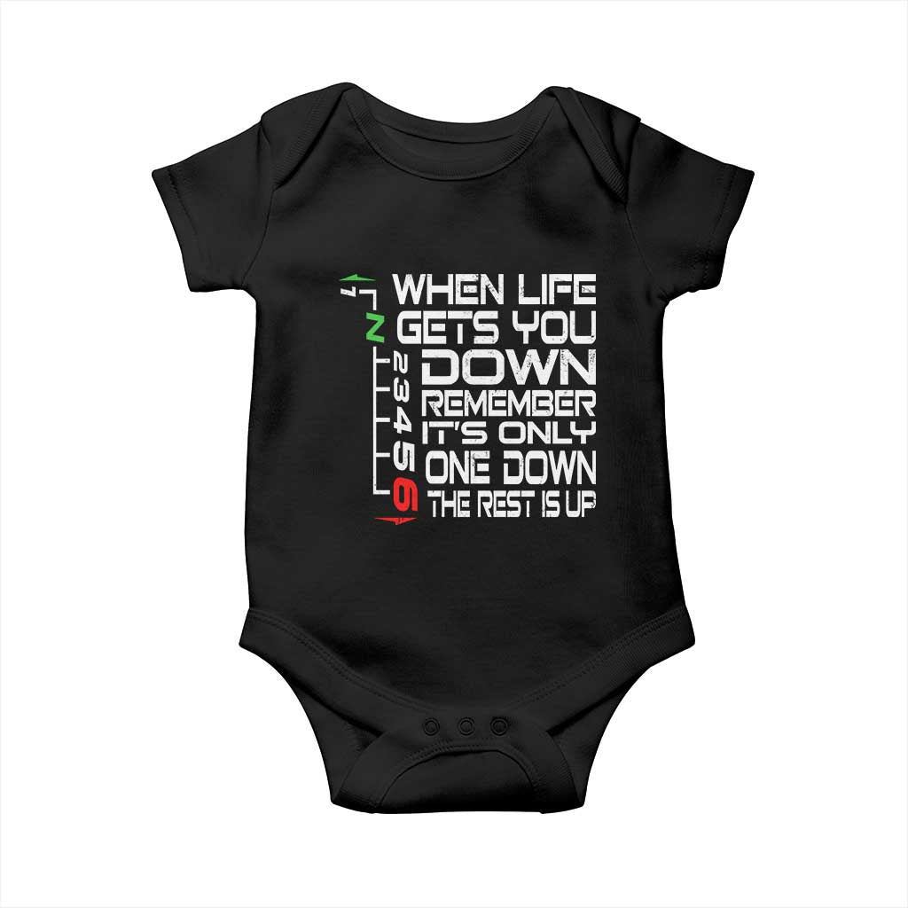 Motorcycle Lover Baby Onesie When Life Gets You Down