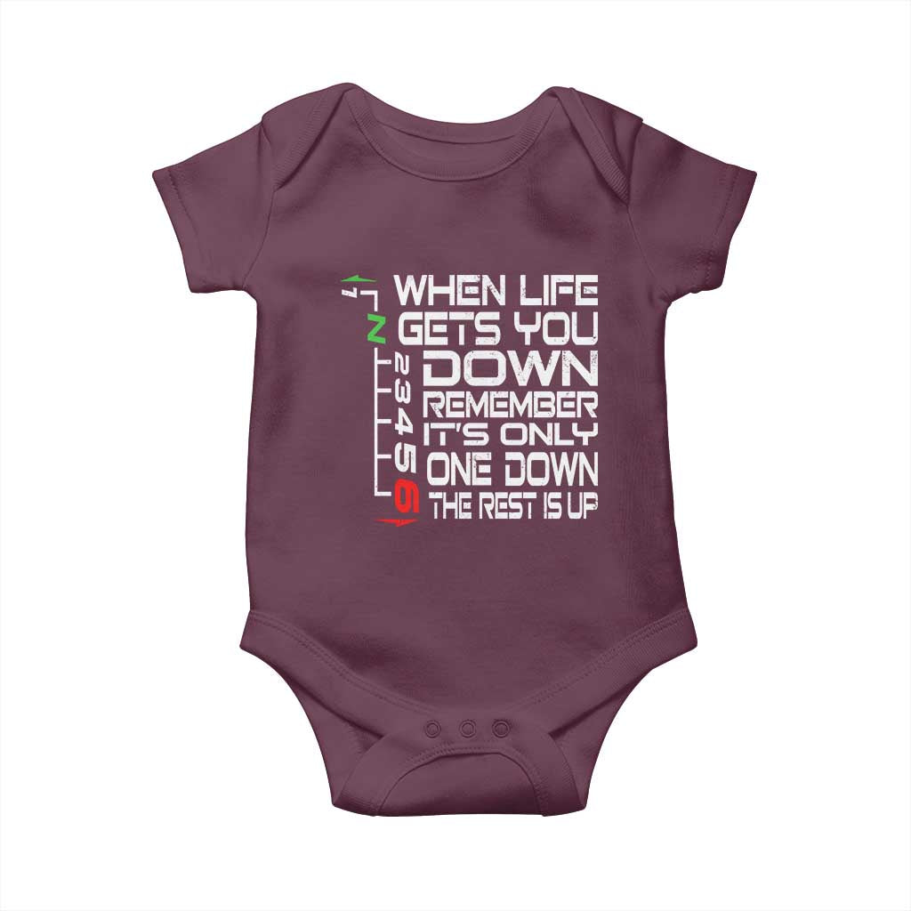 Motorcycle Lover Baby Onesie When Life Gets You Down
