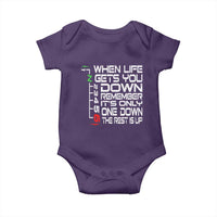 Motorcycle Lover Baby Onesie When Life Gets You Down