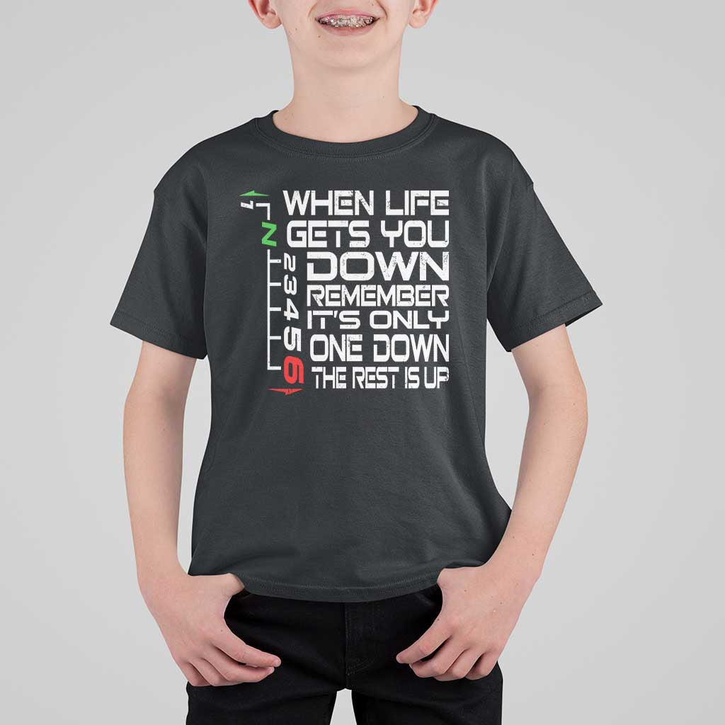 Motorcycle Lover T Shirt For Kid When Life Gets You Down
