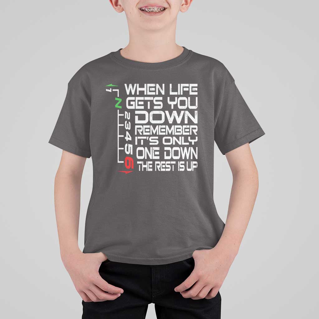 Motorcycle Lover T Shirt For Kid When Life Gets You Down