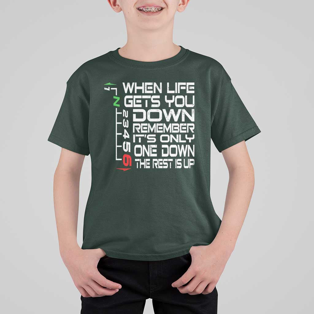 Motorcycle Lover T Shirt For Kid When Life Gets You Down