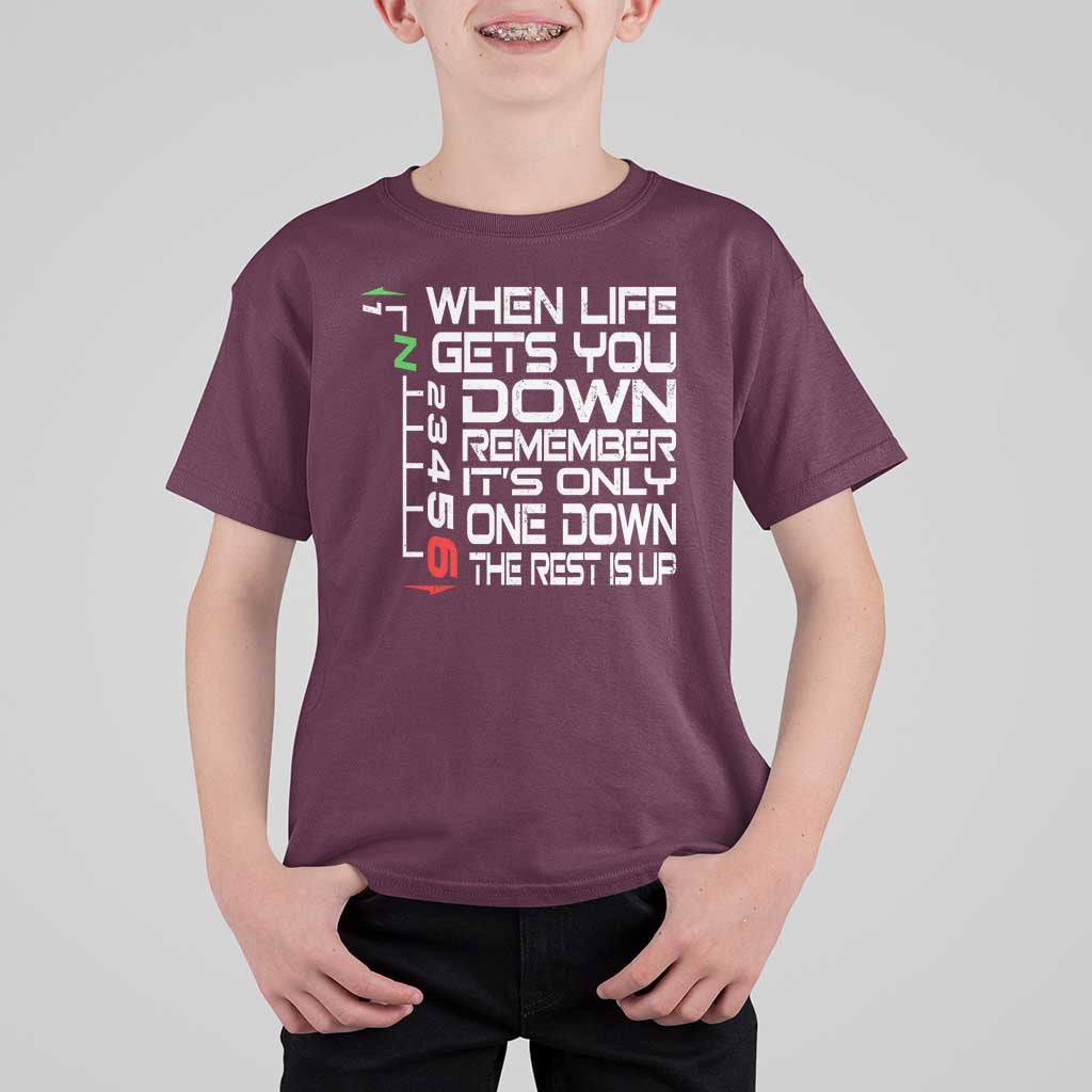 Motorcycle Lover T Shirt For Kid When Life Gets You Down