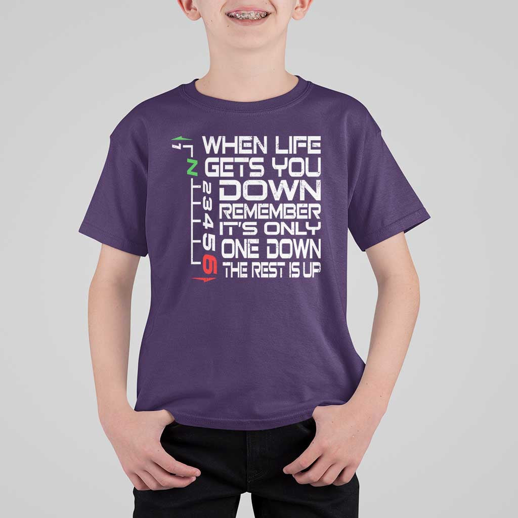 Motorcycle Lover T Shirt For Kid When Life Gets You Down