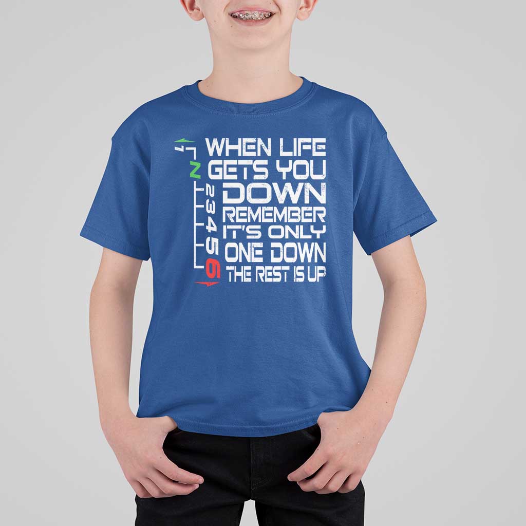 Motorcycle Lover T Shirt For Kid When Life Gets You Down