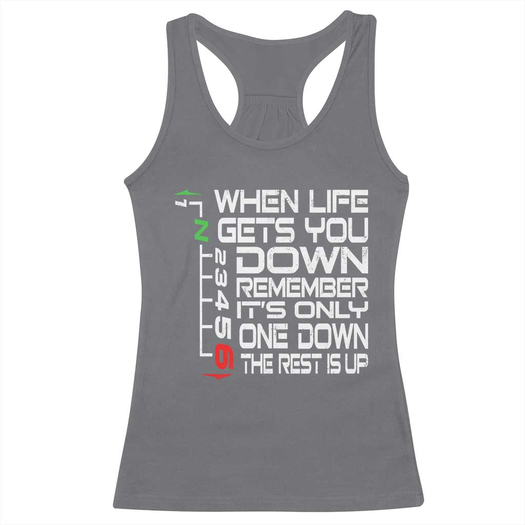 Motorcycle Lover Racerback Tank Top When Life Gets You Down