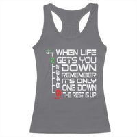 Motorcycle Lover Racerback Tank Top When Life Gets You Down